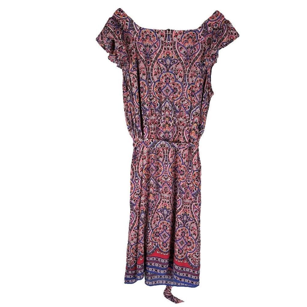 Talbots Square Neck Majestic Medallion Dress size 16W - Picture 3 of 8